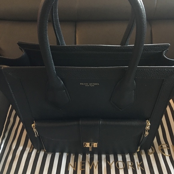 Henri Bendel Black Rivington Bnwot - Picture 5 of 7